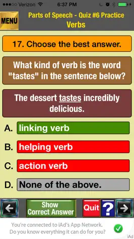 Game screenshot easyLearn English Grammar - Parts of Speech Lite apk