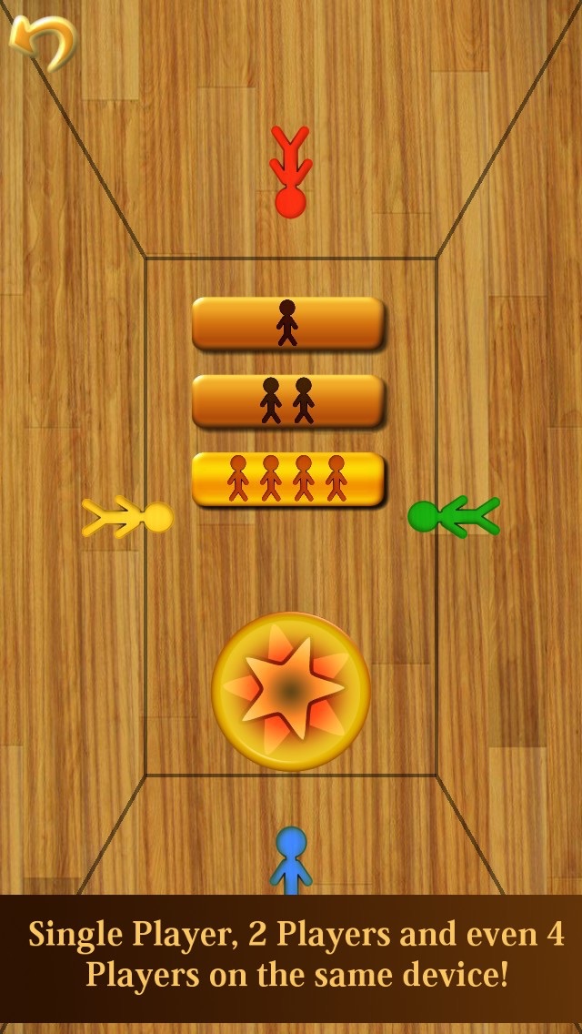 Screenshot #2 pour Dessinez le Hockey libre HD - jouer 1, 2 et 4 joueurs dans la meilleure table jeu de Air Hockey en bois