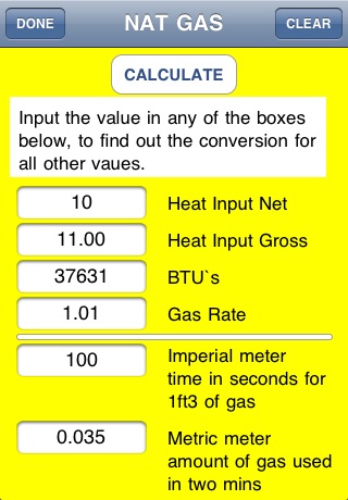 GB Gas Conversion Calculator screenshot 2