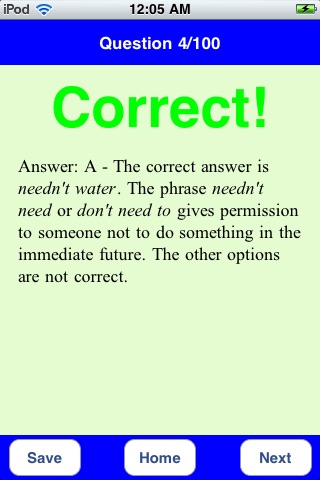 Sentence Structure TOEFL Quiz screenshot 3