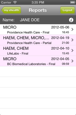 my ehealth screenshot 4