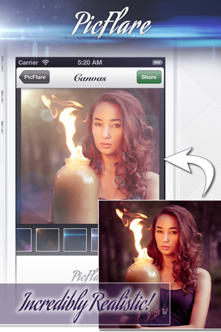 Pic Flare - A beautiful photo enhancer with creative insta lens flare FX filters screenshot 4