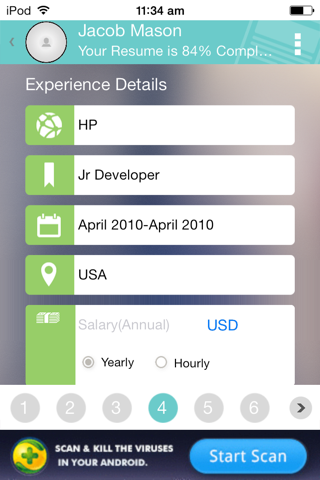 Resume Developer - Create resume on the Go screenshot 3