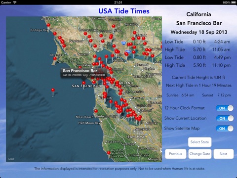 USA Tide Times Pro screenshot 3