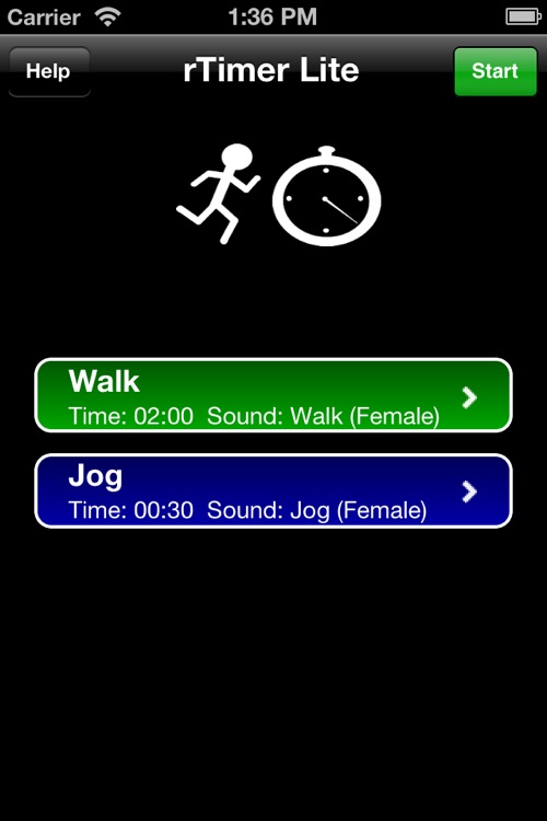 rTimer Lite - Interval Timer for Runners