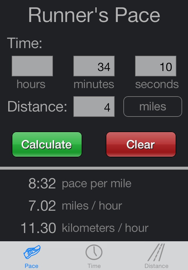 Runner's Pace screenshot 2