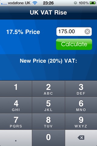 UK VAT Rise Calculator screenshot 3