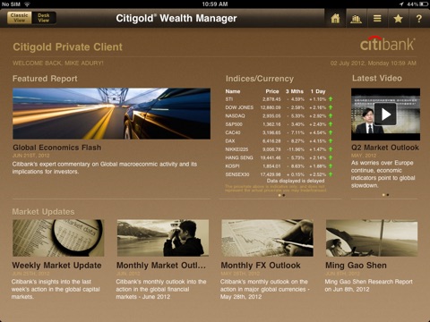 Citigold Wealth Manager screenshot 2