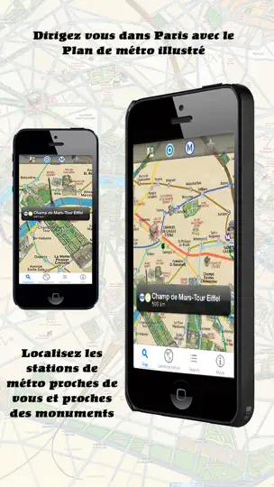 Capture d'écran de Paris - Guide Découverte Gratuit - Plans, Métros & Monuments sur iPhone 5