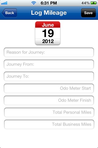 Sandison Business Mileage Logger screenshot 3