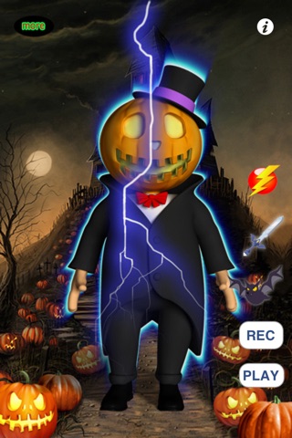 Talking Mr. Halloween for iPhone screenshot 2