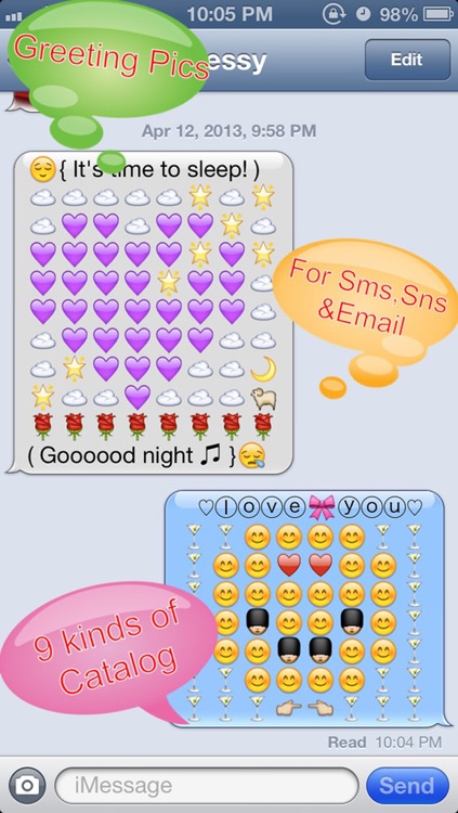 Emoji 3 Emoticons Free + Photo Captions Collage - 200+ New Smiley Symbols & Icons for Messages & Emails