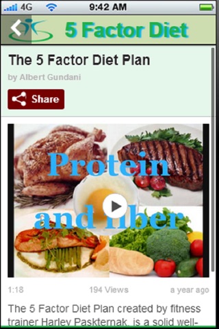 The 5 Factor Diet:Also know as the Hollywood Diet+ screenshot 4