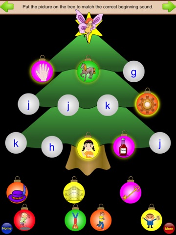 Christmas Phonics -  preschool, kindergarten, first grade learning game screenshot 3