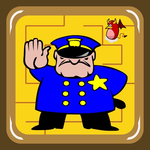 Police and Robber Maze (catch the money before the crook) icon