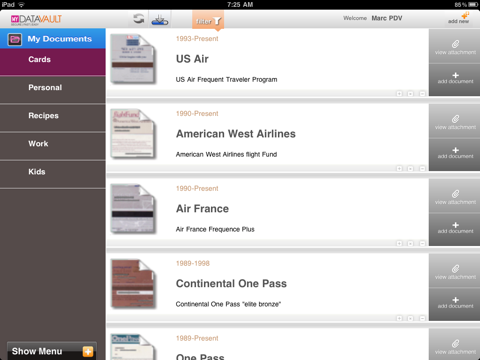 myPDV – Organize & Store your Data in one Vault screenshot 2