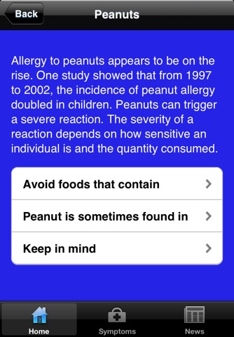 Food Allergy Info screenshot 2