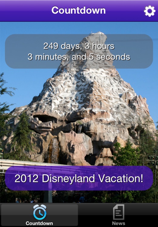 Disneyland Vacation Countdown