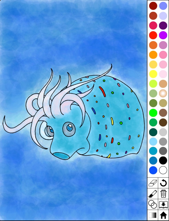 Deep-sea fish super coloring book lite