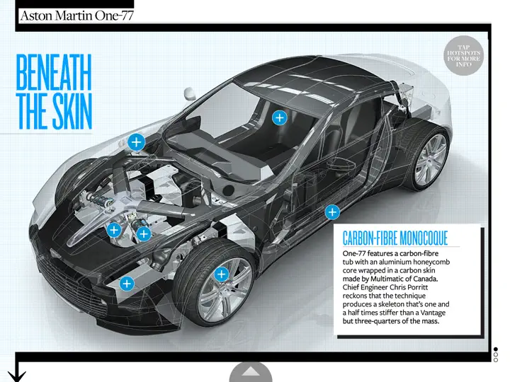 Screenshot von Top Gear Magazine: Aston Martin One-77 Special auf dem iPhone 3