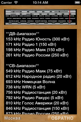 The Russian Radio Stations of AM & LW bands screenshot 3