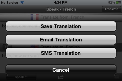 iSpeak French screenshot 3