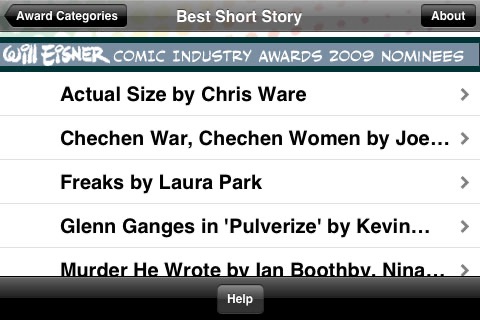 The Eisner Award Nominees screenshot 3