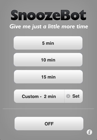 SnoozeBot - timer for sleep, workouts, cooking, etc screenshot 2