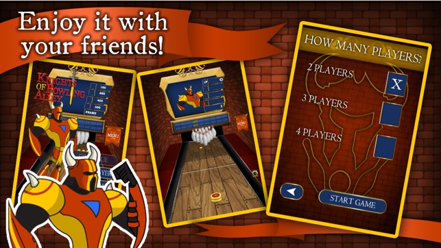 Knights of Bowling Alley Lite 一種流行的酷保齡球遊戲 - 玩轉頂級10針碗兒童遊戲 - 成(圖4)-速報App