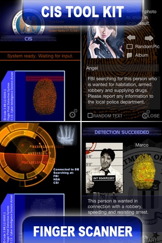 CIS Fingerprint Scanner & Spy Toolkit Screenshot 3