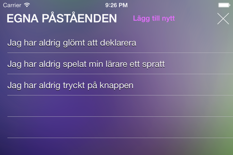 Jag har aldrig... screenshot 3