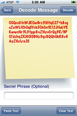 Secret Message screenshot1