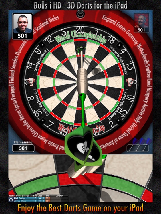 Bulls i 3D Darts HD screenshot-0