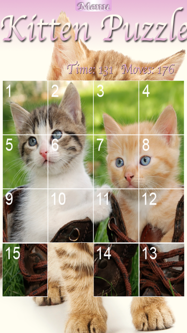 Kitten Slider Puzzle HDのおすすめ画像1