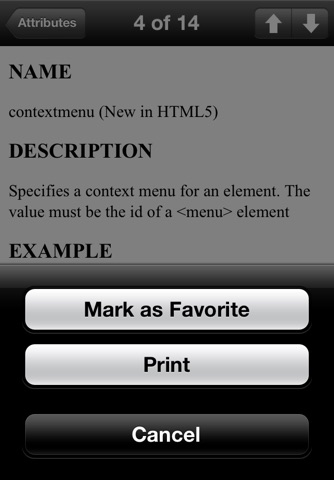 HTML5 Reference Guide screenshot 4