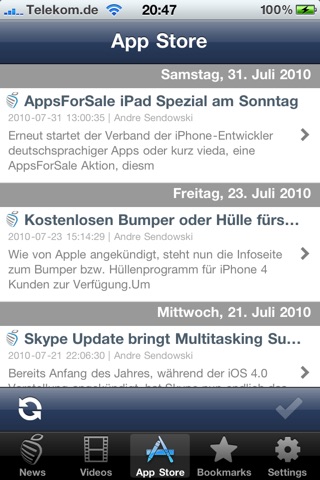 iPhone-notes.de screenshot 2