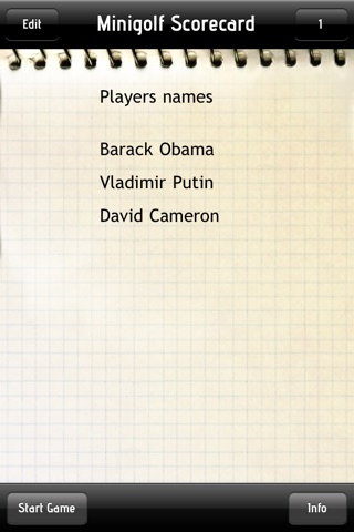 Miniature Golf Scorecard screenshot 4