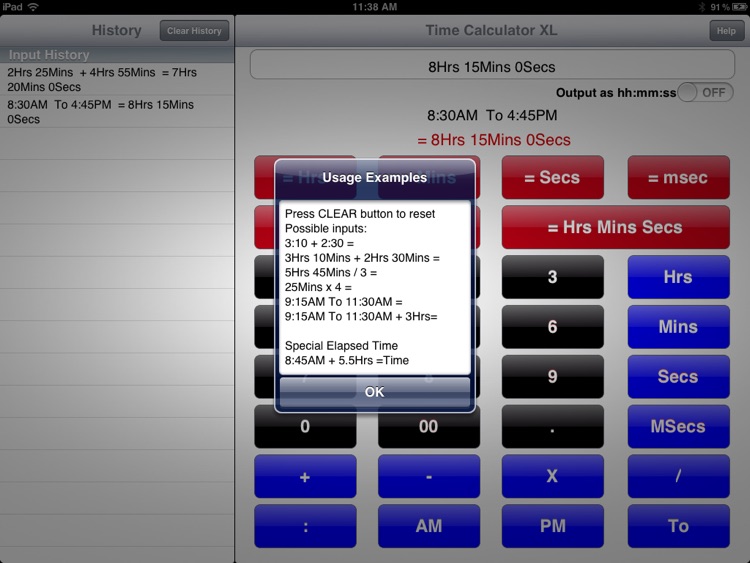 Time Calculator XL
