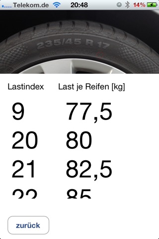 Reifen Calculator screenshot 4