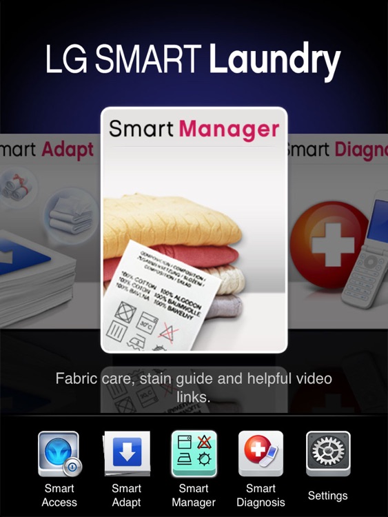 LG Smart Laundry & DW for iPad