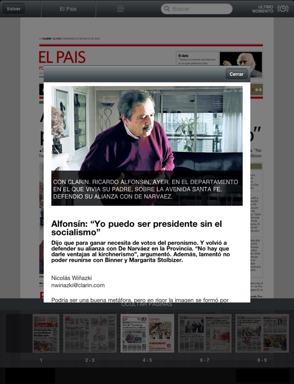 Clarín para iPad
