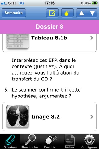 Pneumologie - Dossiers Référentiels ECN Lite screenshot 2