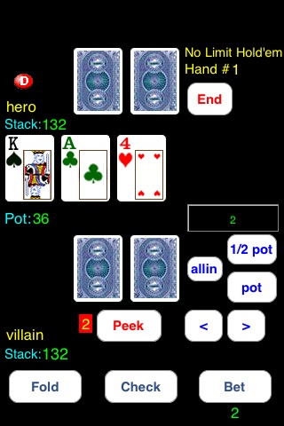Headsup Poker 3G Free (Holdem Blackjack Omaha) screenshot-3