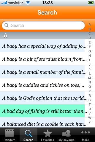 Sayings Lite screenshot 3