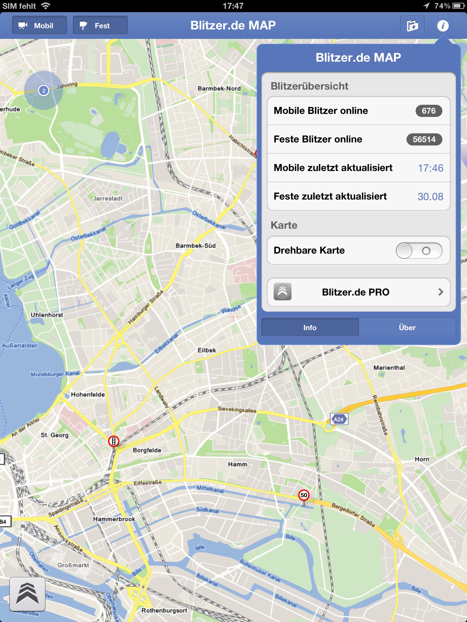 Blitzer.de MAP screenshot 3