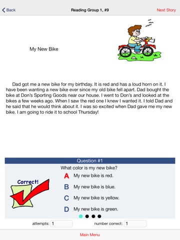 Reading Comprehension Practice Grades 2 and 3 screenshot 2