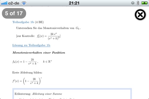 Mathe-Abitur Vorbereitung Lite screenshot 3