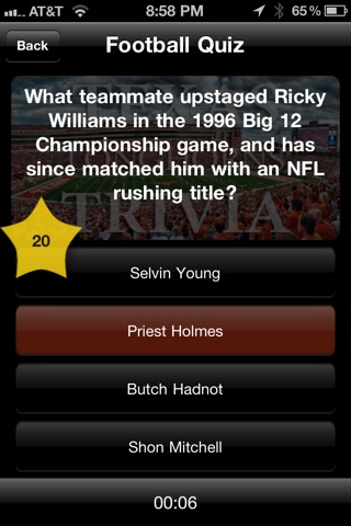 Texas Longhorns Football Trivia and More screenshot 2