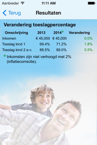 Kinderopvangtoeslag screenshot 3