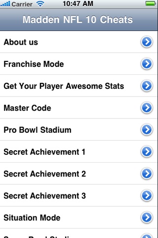Cheats for Madden NFL 10